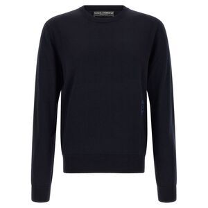 Dolce & Gabbana Blue Virgin Wool Men's Cardigan